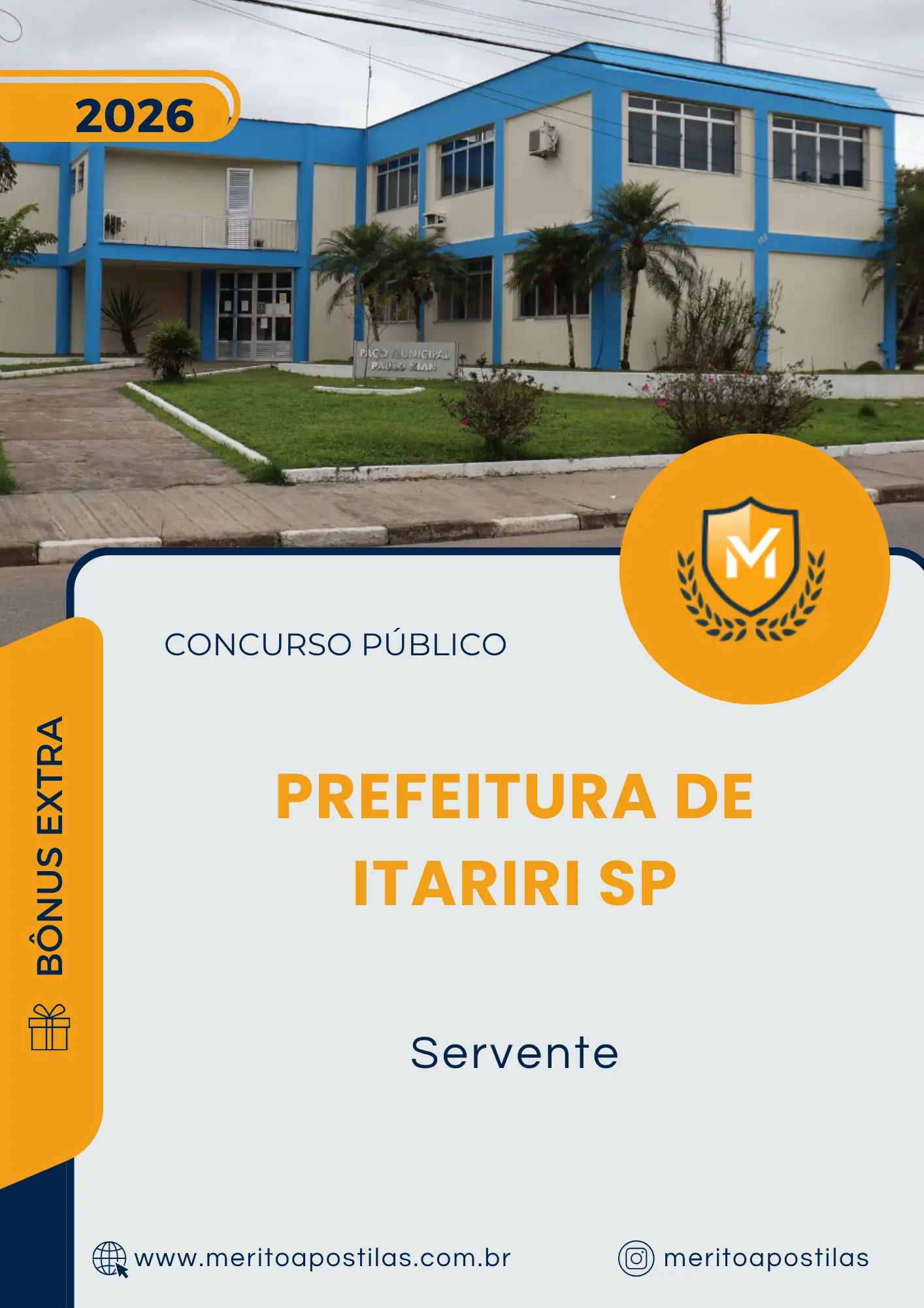 Apostila Servente Prefeitura de Itariri SP 2026