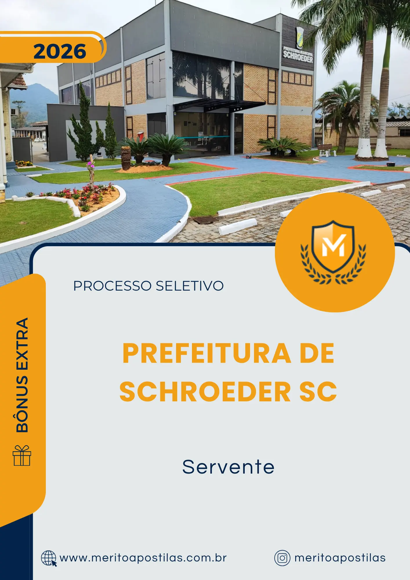 Apostila Servente Prefeitura de Schroeder SC 2026