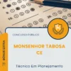 Apostila Técnico Em Planejamento Prefeitura de Monsenhor Tabosa CE 2026