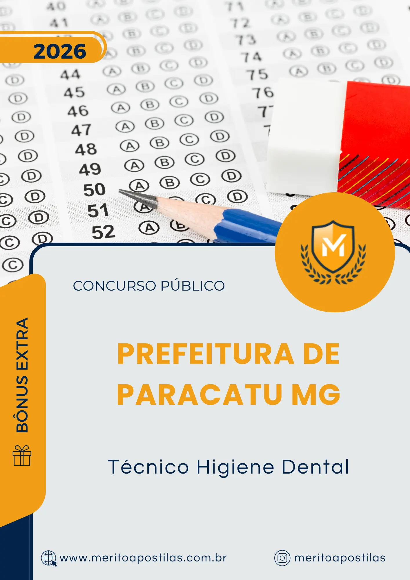 Apostila Técnico Higiene Dental Prefeitura de Paracatu MG 2026