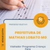 Apostila Visitador Programa Criança Feliz Prefeitura de Mathias Lobato MG 2026