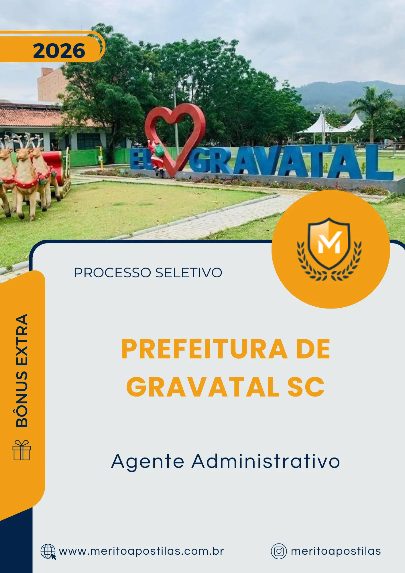 Apostila Agente Administrativo Prefeitura de Gravatal SC 2026