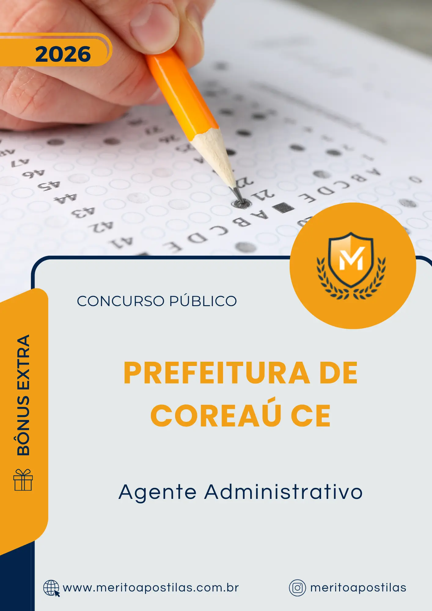 Apostila Agente Administrativo Prefeitura de Coreaú CE 2026