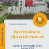 Apostila Agente Comunitário de Saúde ESF Prefeitura de São Martinho RS 2026