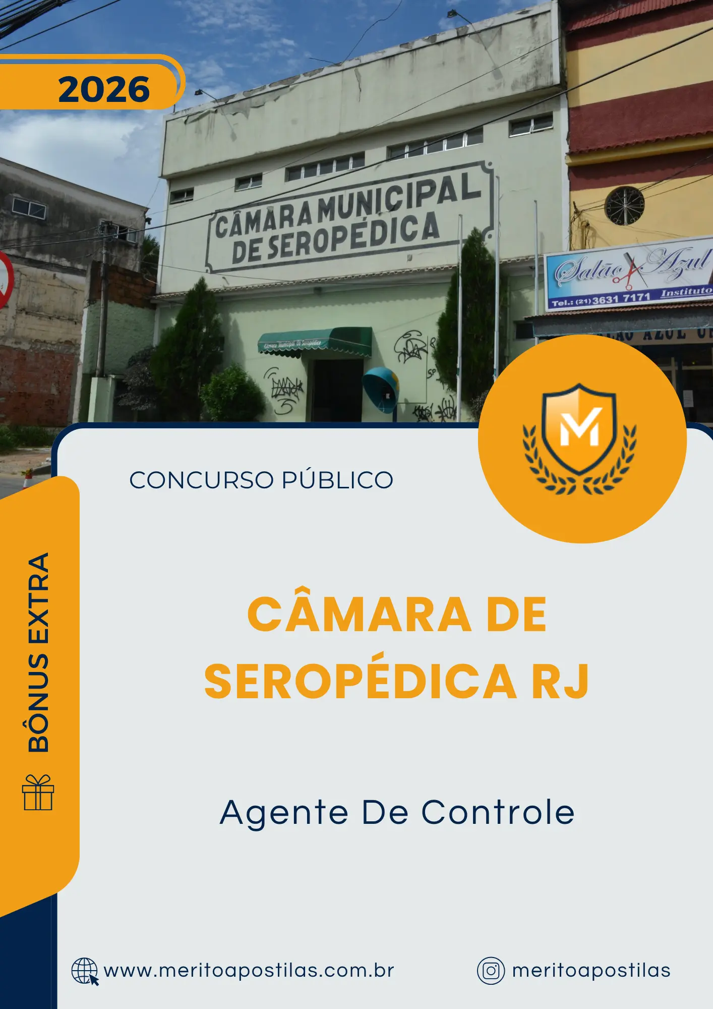 Apostila Agente De Controle Câmara de Seropédica RJ 2026