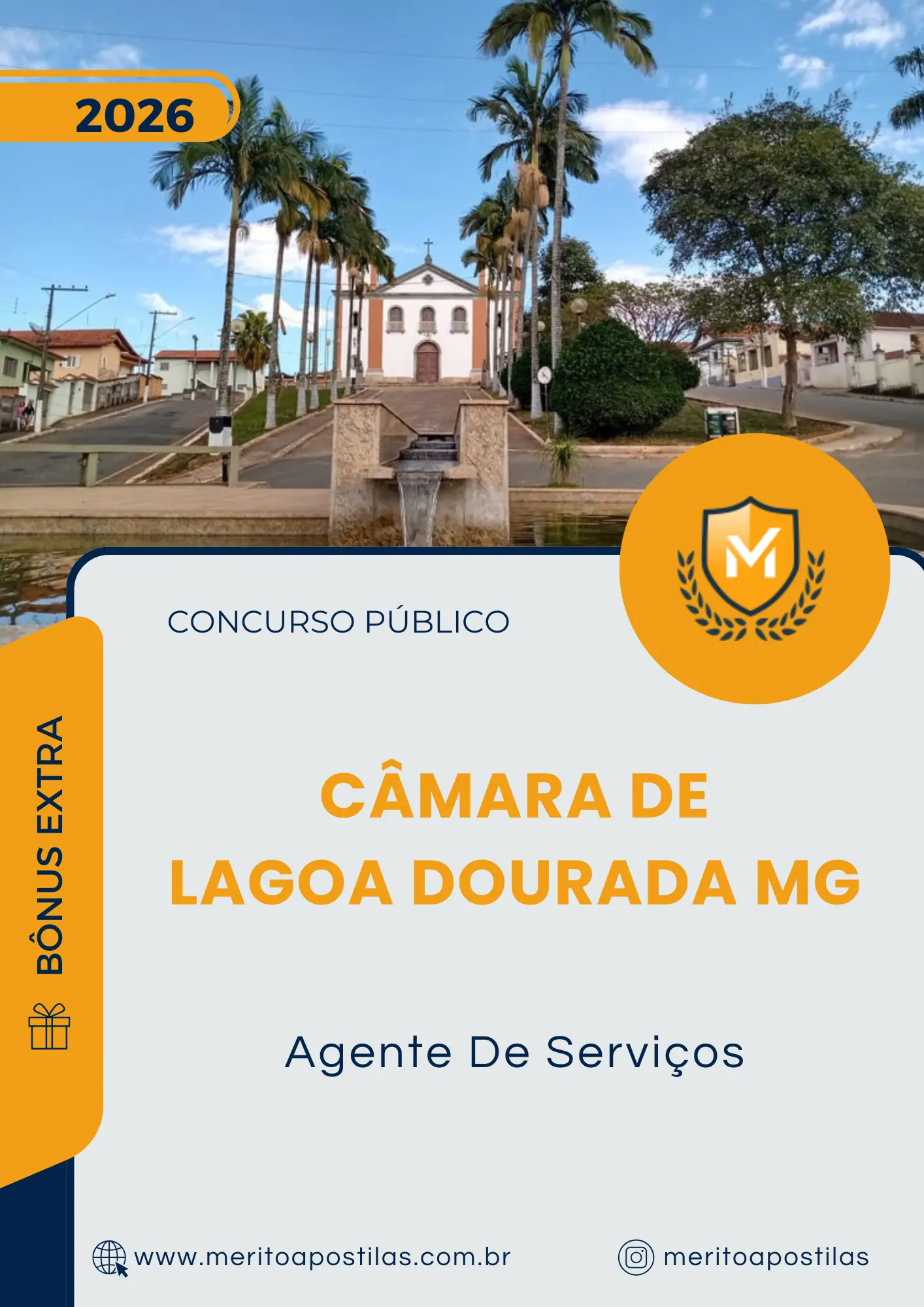 Apostila Agente De Serviços Câmara de Lagoa Dourada MG 2026