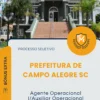 Apostila Agente Operacional I Auxiliar Operacional Prefeitura de Campo Alegre SC 2026
