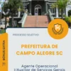 Apostila Agente Operacional I Auxiliar de Serviços Gerais Prefeitura de Campo Alegre SC 2026