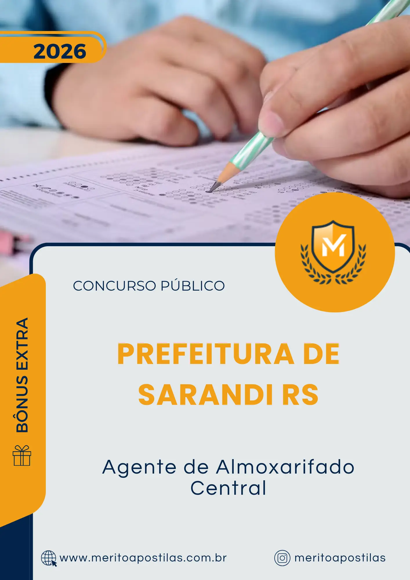 Apostila Agente de Almoxarifado Central Prefeitura de Sarandi RS 2026