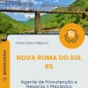 Apostila Agente de Manutenção e Reparos II Mecânico Prefeitura de Nova Roma do Sul RS 2026