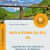 Apostila Agente de Manutenção e Reparos II Pedreiro Prefeitura de Nova Roma do Sul RS 2026