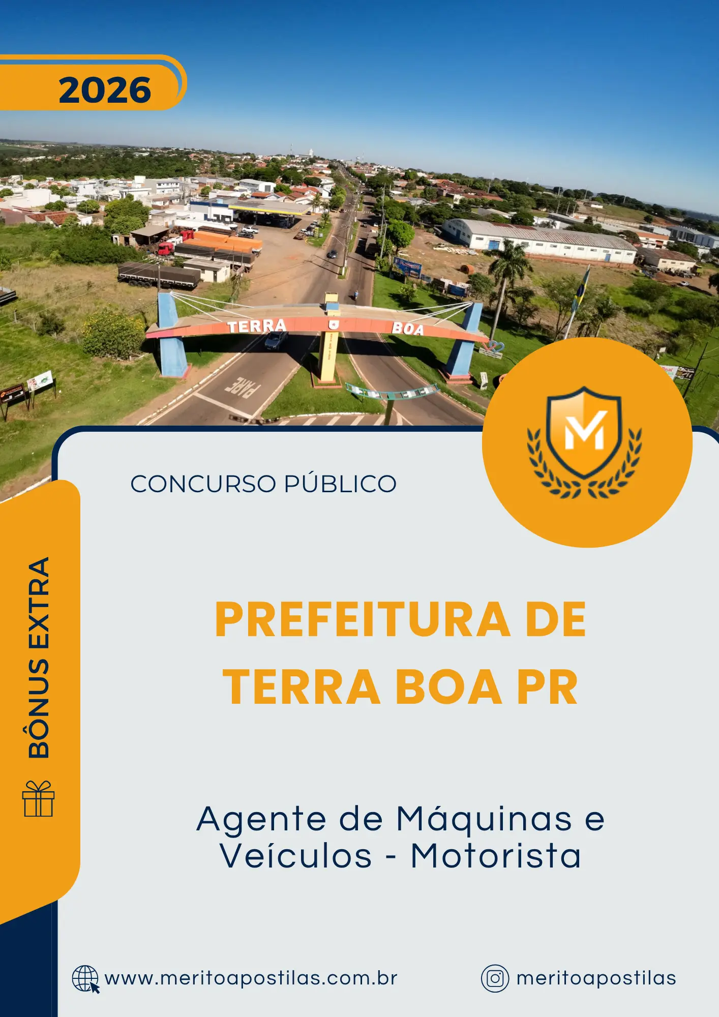 Apostila Agente de Máquinas e Veículos Motorista Prefeitura de Terra Boa PR 2026