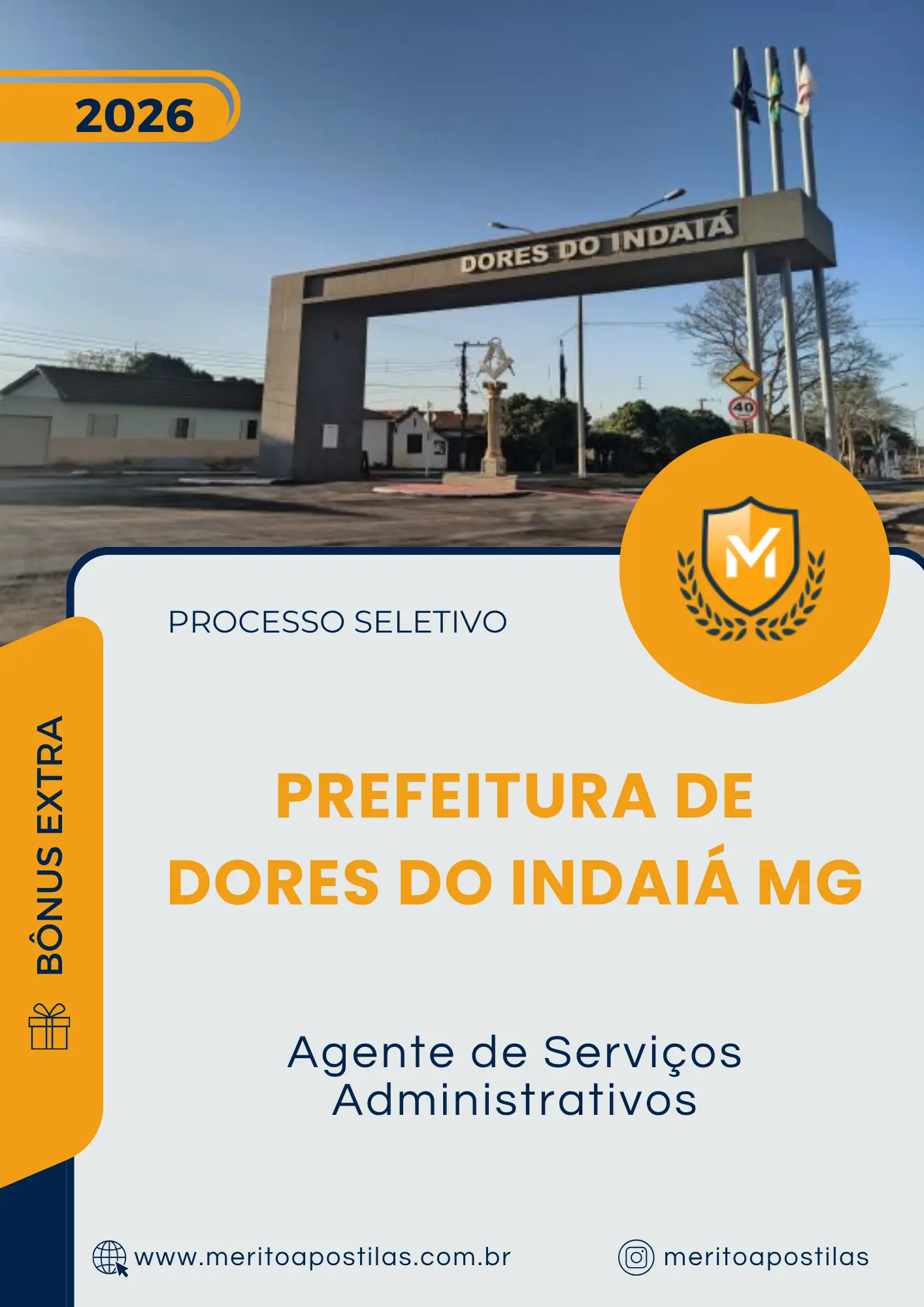 Apostila Agente de Serviços Administrativos Prefeitura de Dores do Indaiá MG 2026