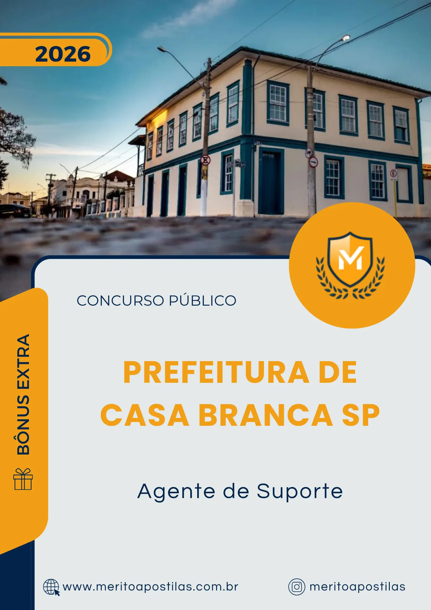 Apostila Agente de Suporte Prefeitura de Casa Branca SP 2026
