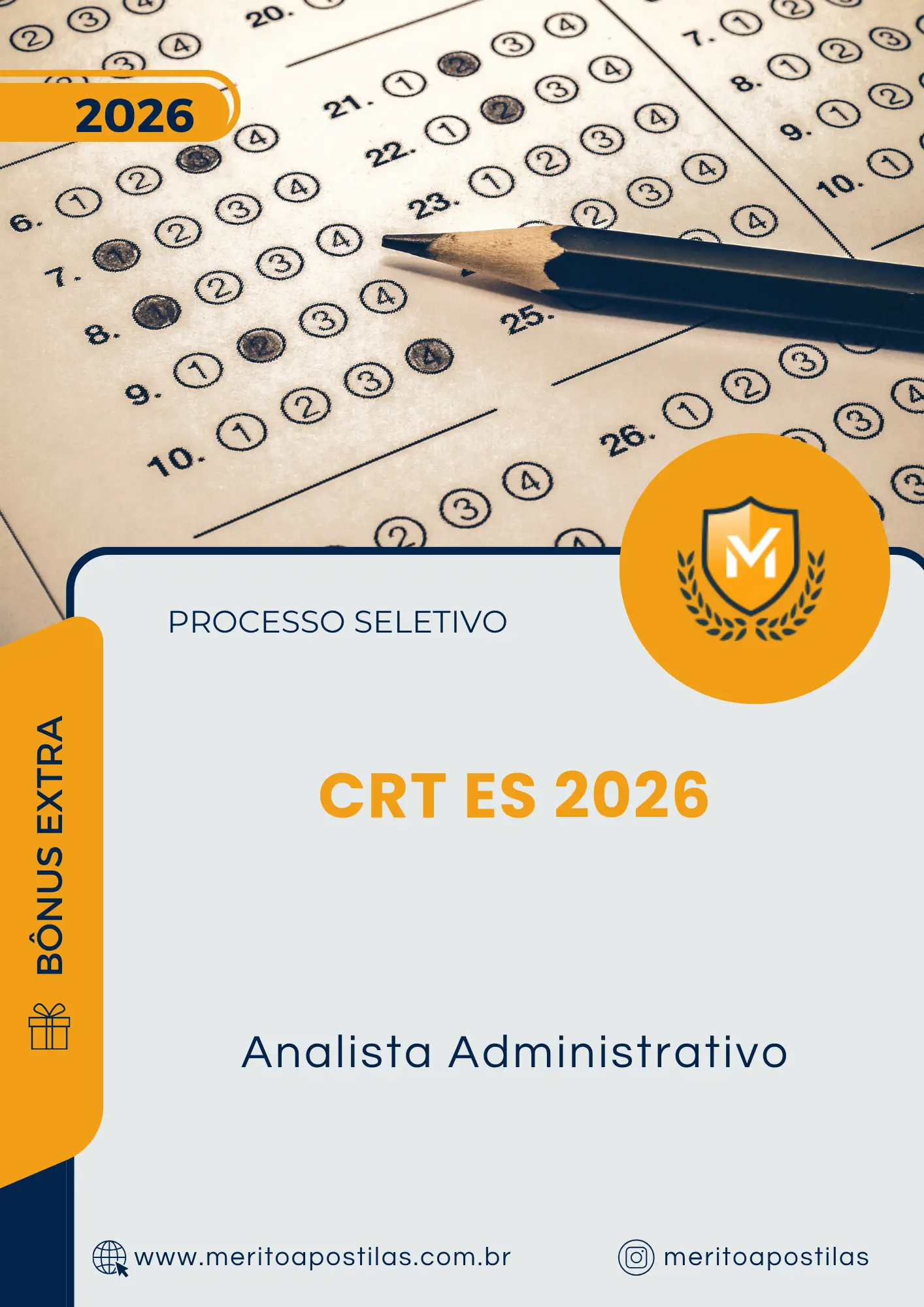Apostila Analista Administrativo Processo Seletivo CRT ES 2026