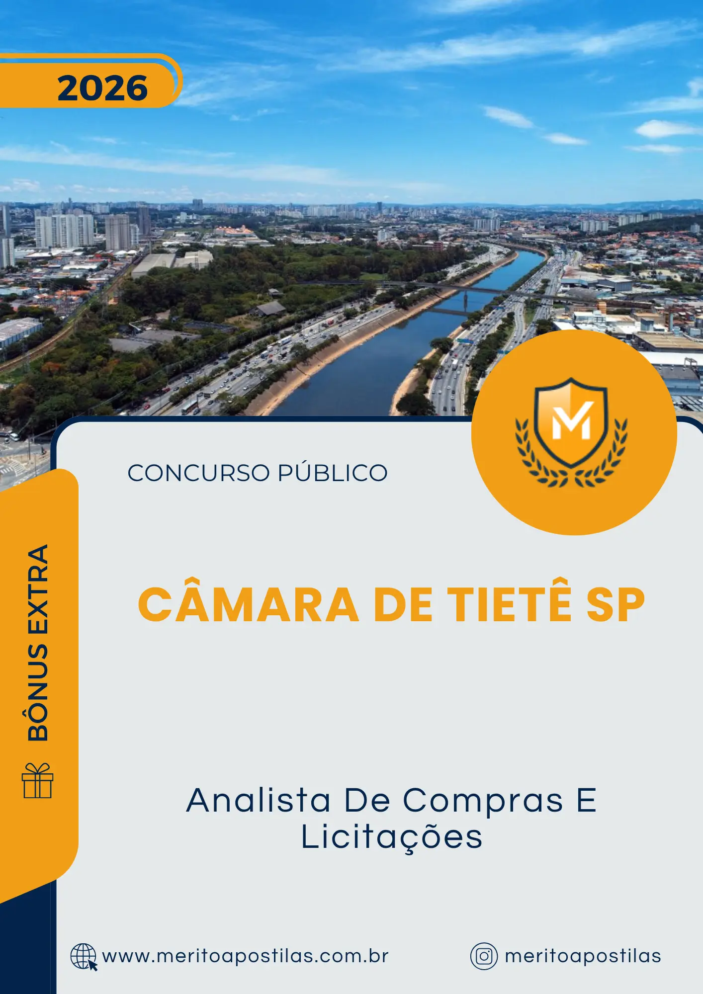 Apostila Analista De Compras E Licitações Câmara de Tietê SP 2026