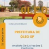 Apostila Analista De Licitações E Contratos Prefeitura de Óleo SP 2026