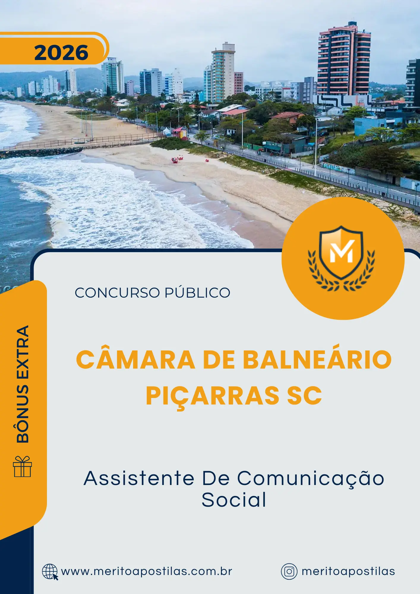 Apostila Assistente De Comunicação Social Câmara de Balneário Piçarras SC 2026