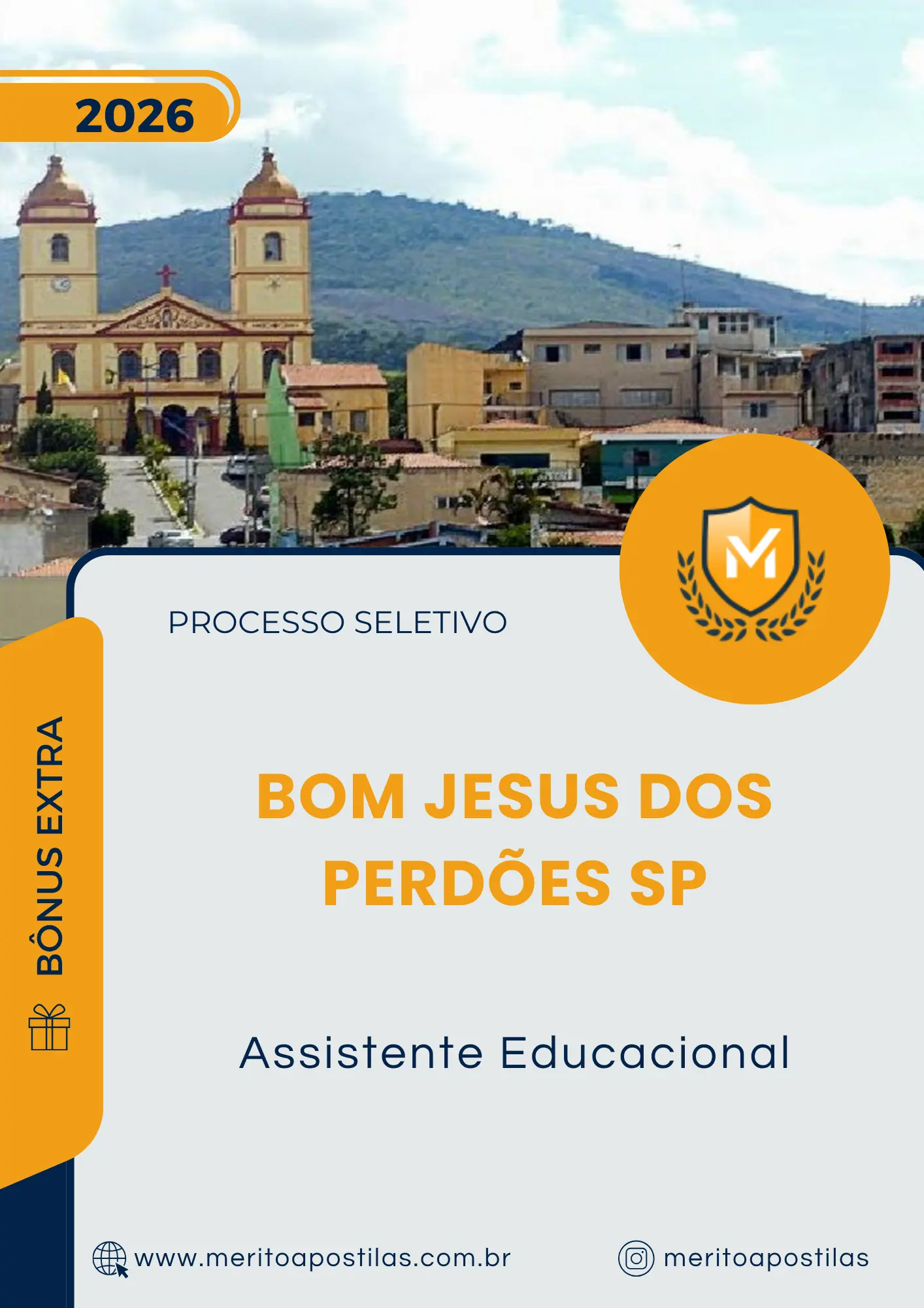Apostila Assistente Educacional Prefeitura de Bom Jesus dos Perdões SP 2026