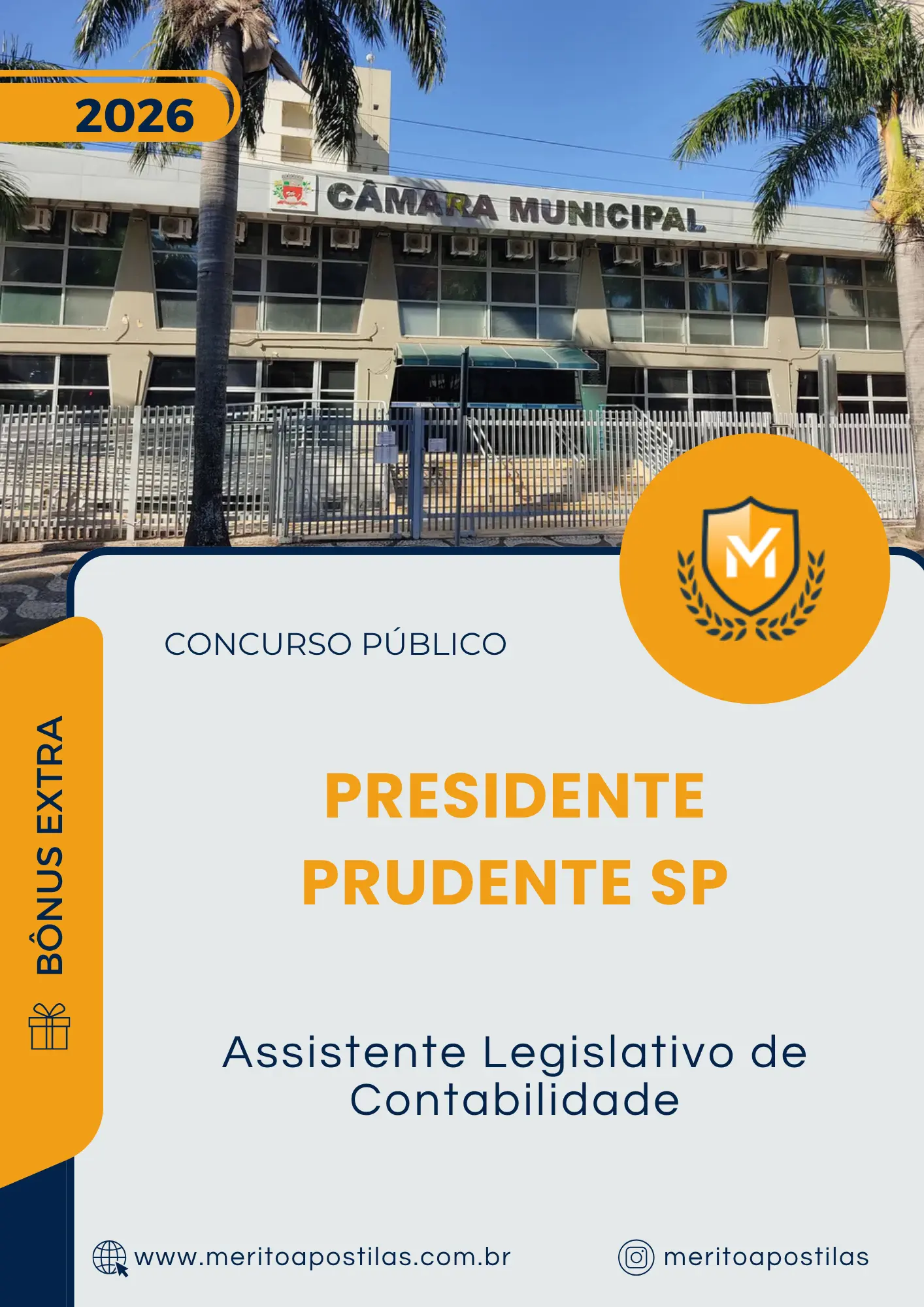 Apostila Assistente Legislativo de Contabilidade Câmara de Presidente Prudente SP 2026