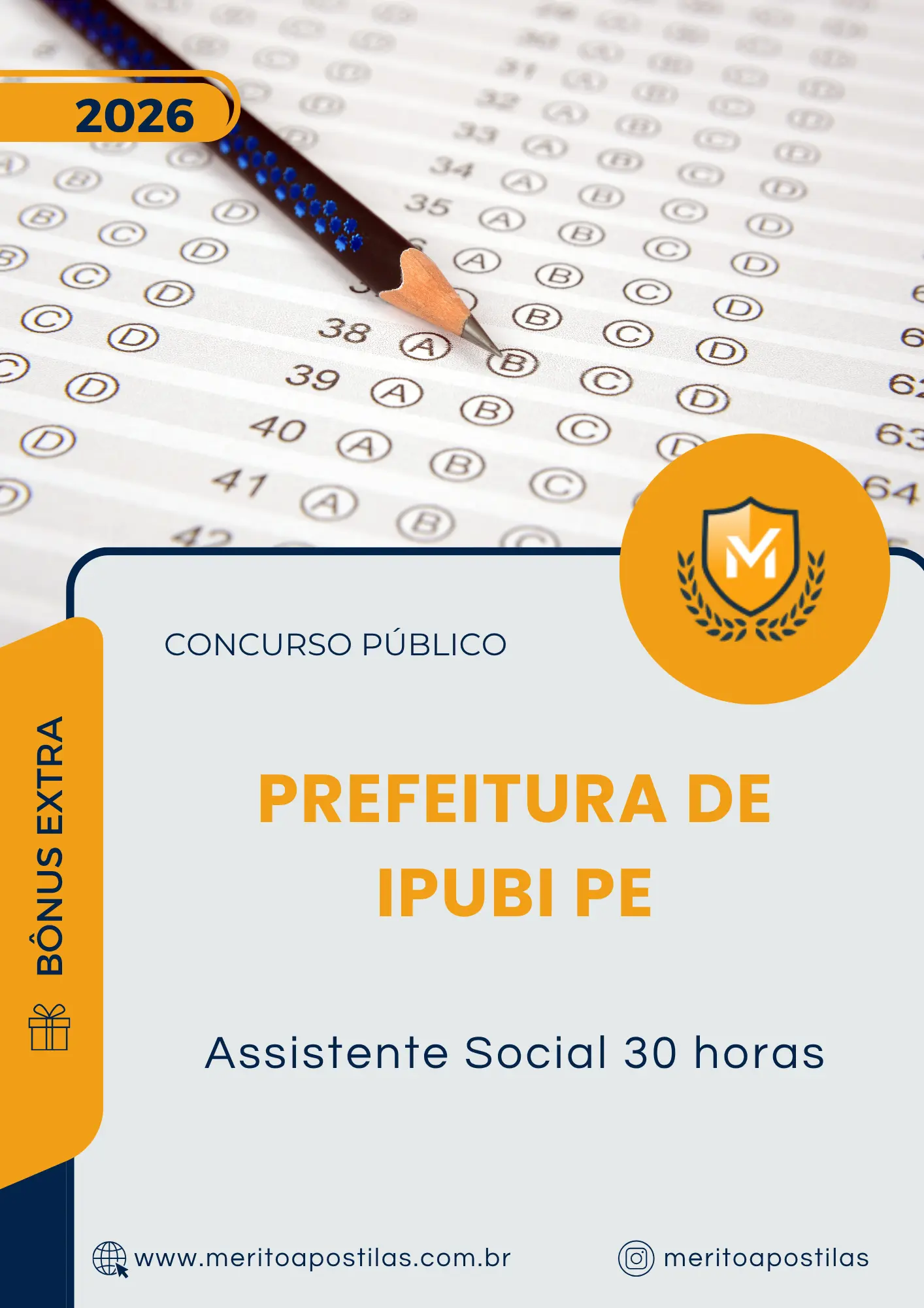 Apostila Assistente Social 30 horas Prefeitura de Ipubi PE 2026