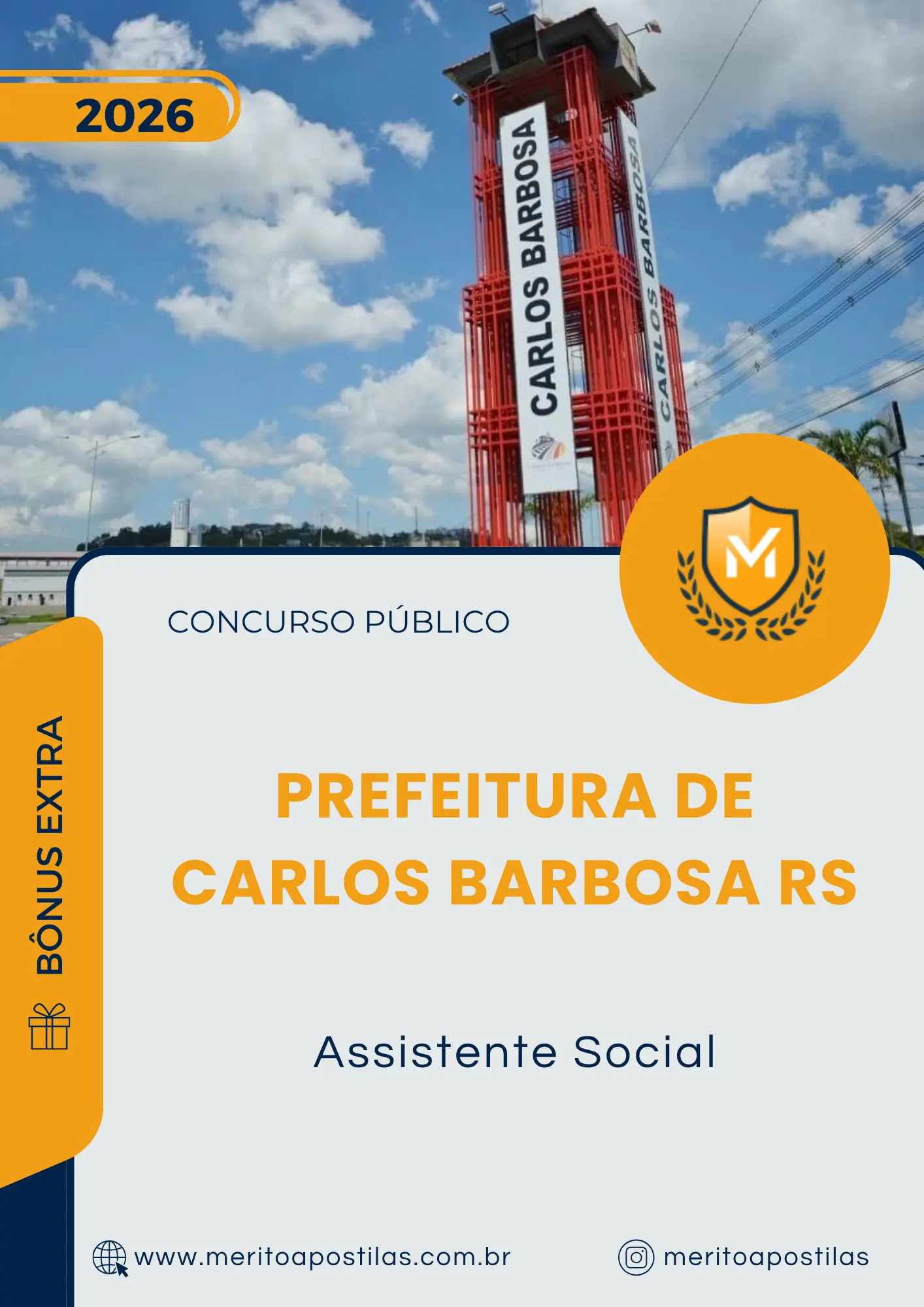 Apostila Assistente Social Prefeitura de Carlos Barbosa RS 2026