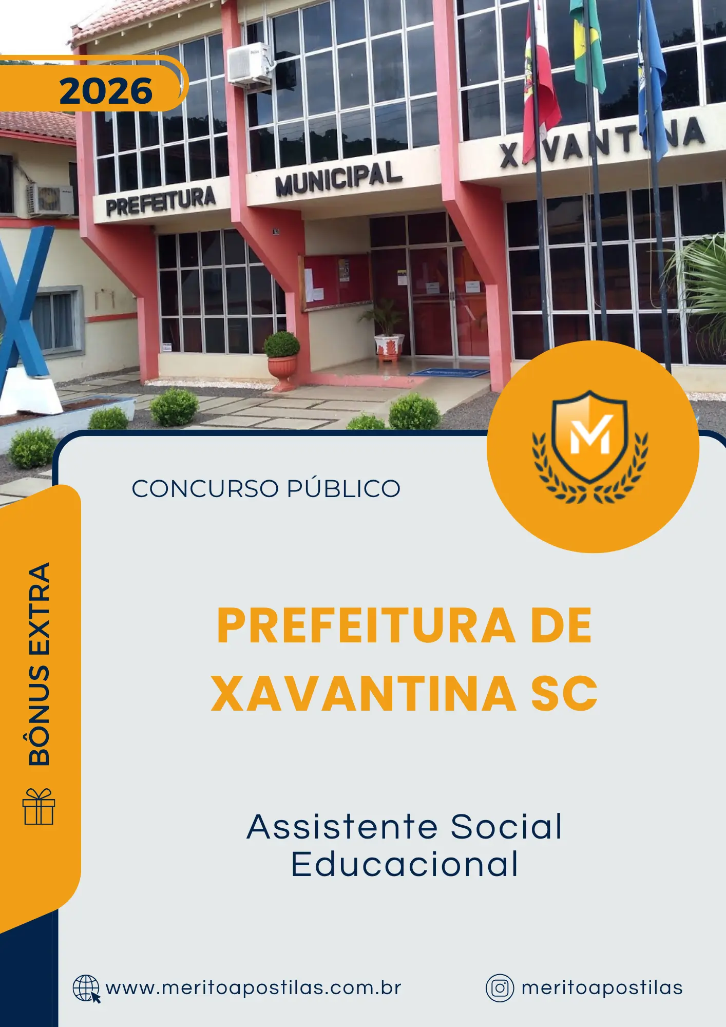 Apostila Assistente Social Educacional Prefeitura de Xavantina SC 2026
