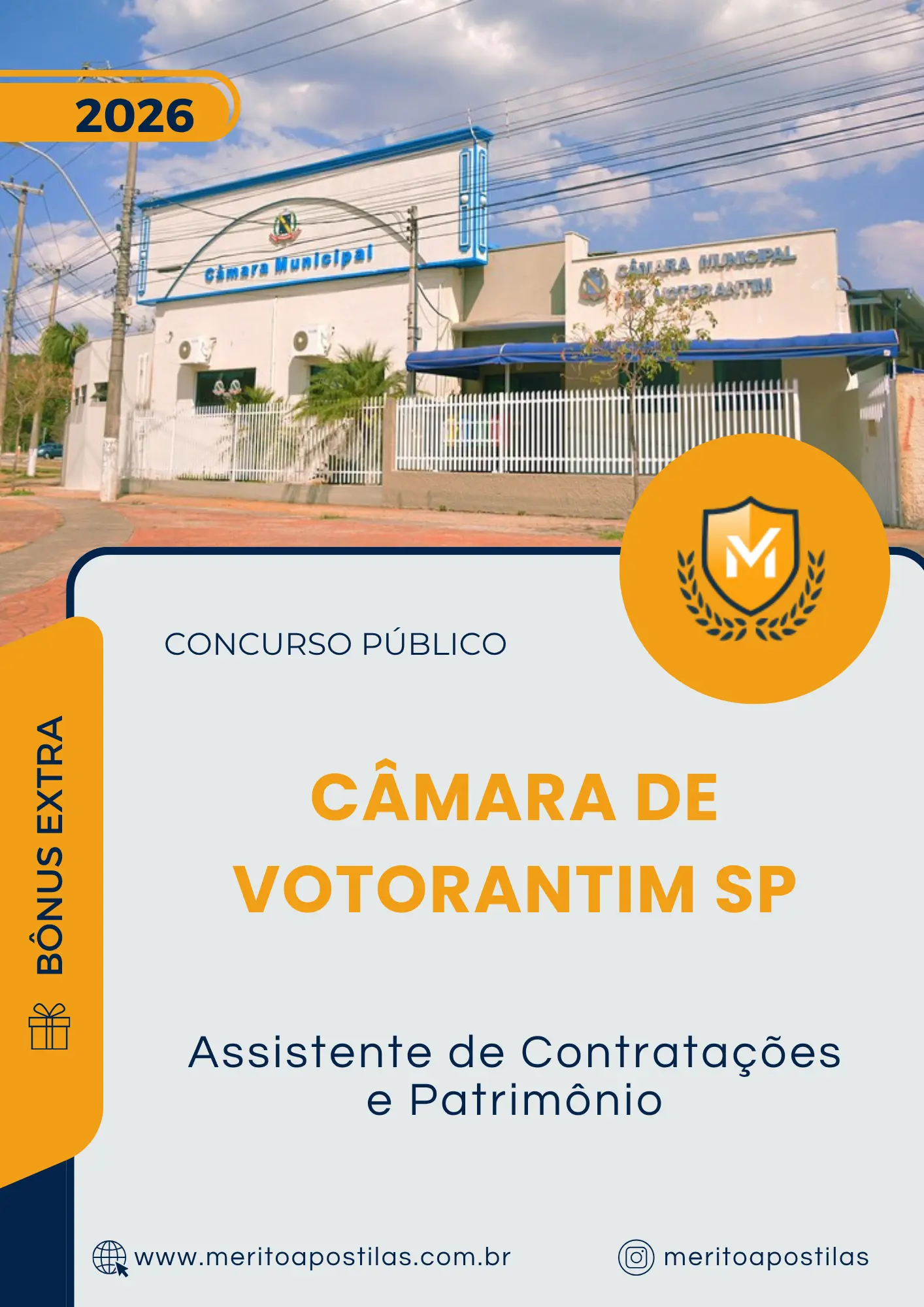 Apostila Assistente de Contratações e Patrimônio Câmara de Votorantim SP 2026