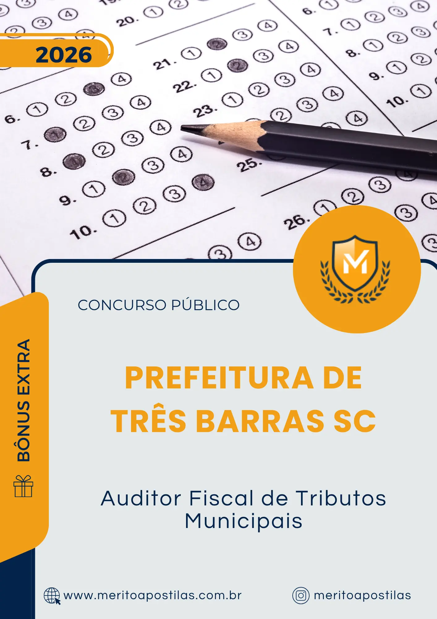 Apostila Auditor Fiscal de Tributos Municipais Prefeitura de Três Barras SC 2026