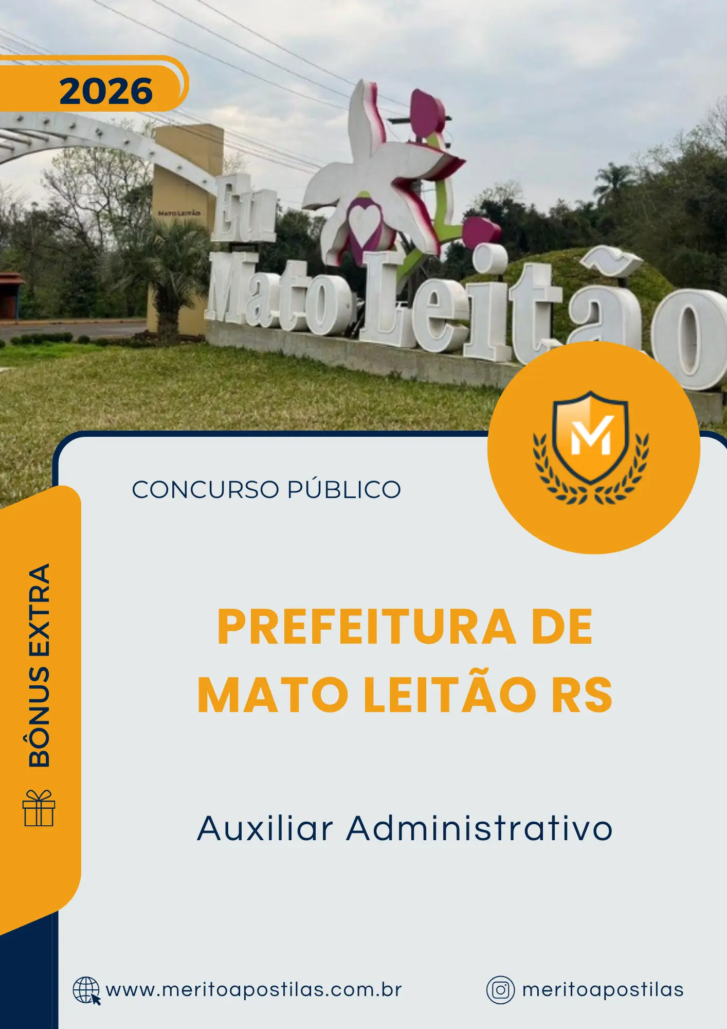 Apostila Auxiliar Administrativo Prefeitura de Mato Leitão RS 2026