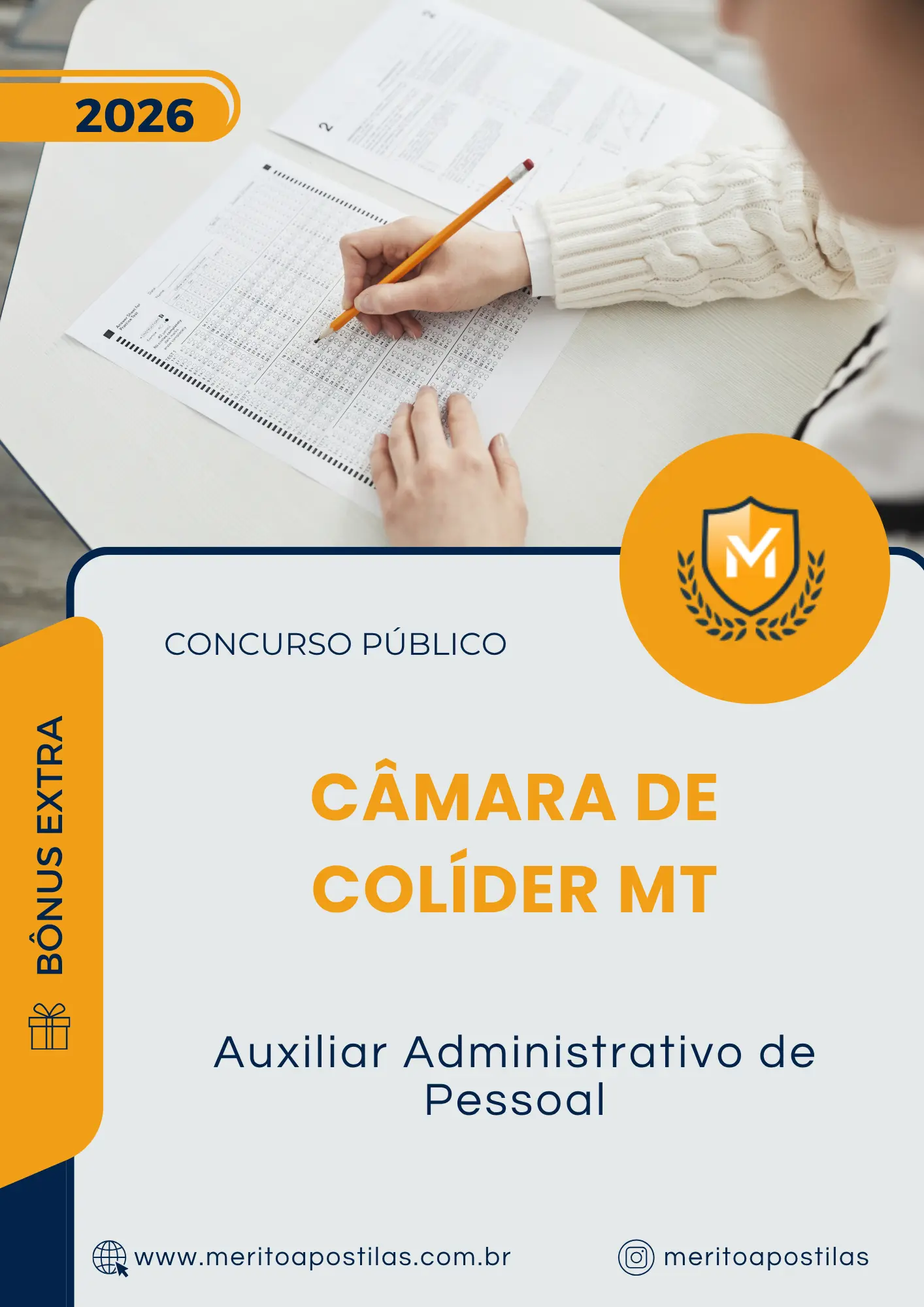 Apostila Auxiliar Administrativo de Pessoal Câmara de Colíder MT 2026