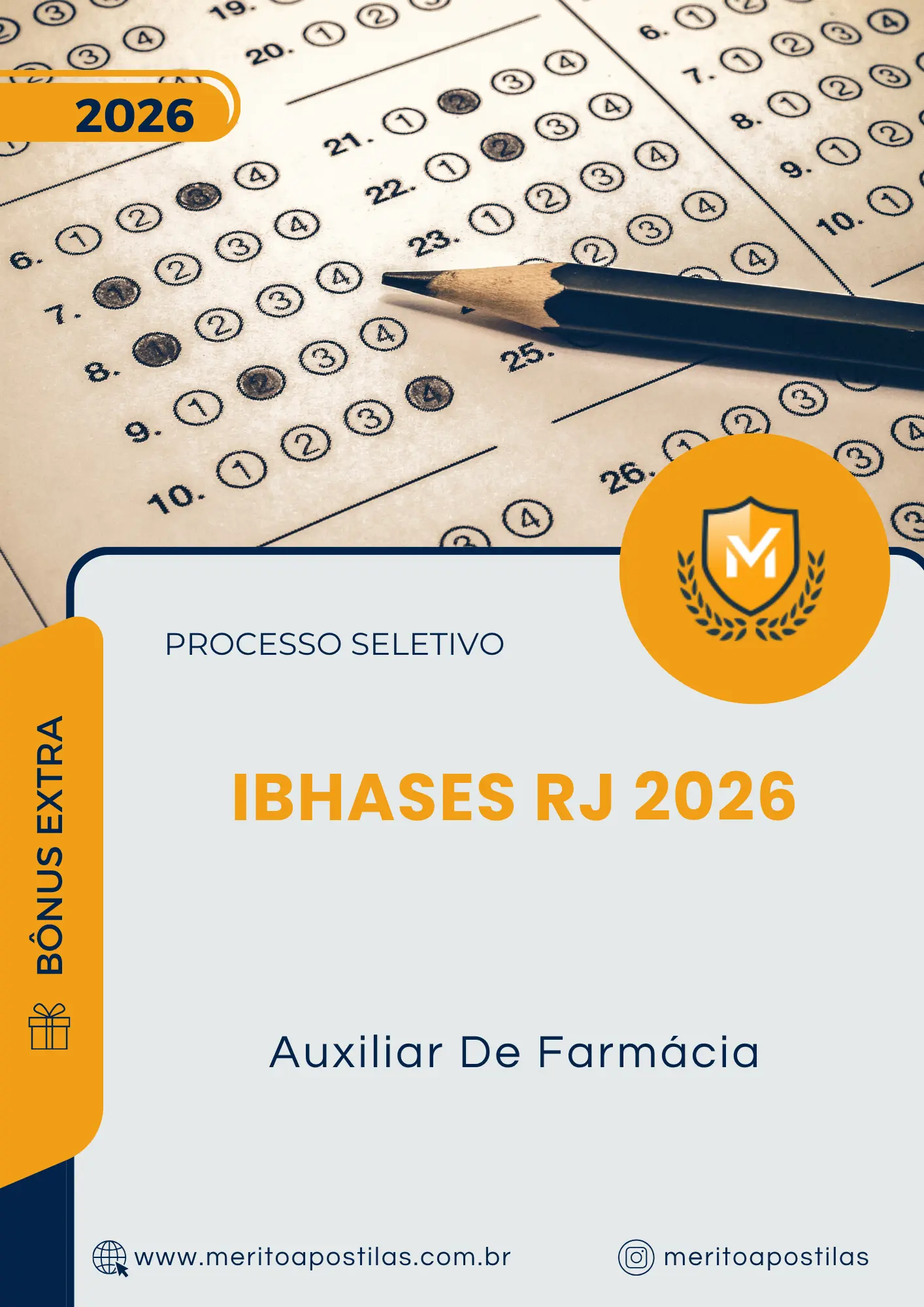 Apostila Auxiliar De Farmácia Processo Seletivo IBHASES RJ 2026