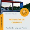 Apostila Auxiliar De Limpeza Pública Prefeitura de Cedro PE 2026