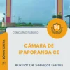 Apostila Auxiliar De Serviços Gerais Câmara de Ipaporanga CE 2026