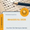 Apostila Auxiliar De Serviços Gerais Processo Seletivo IBHASES RJ 2026