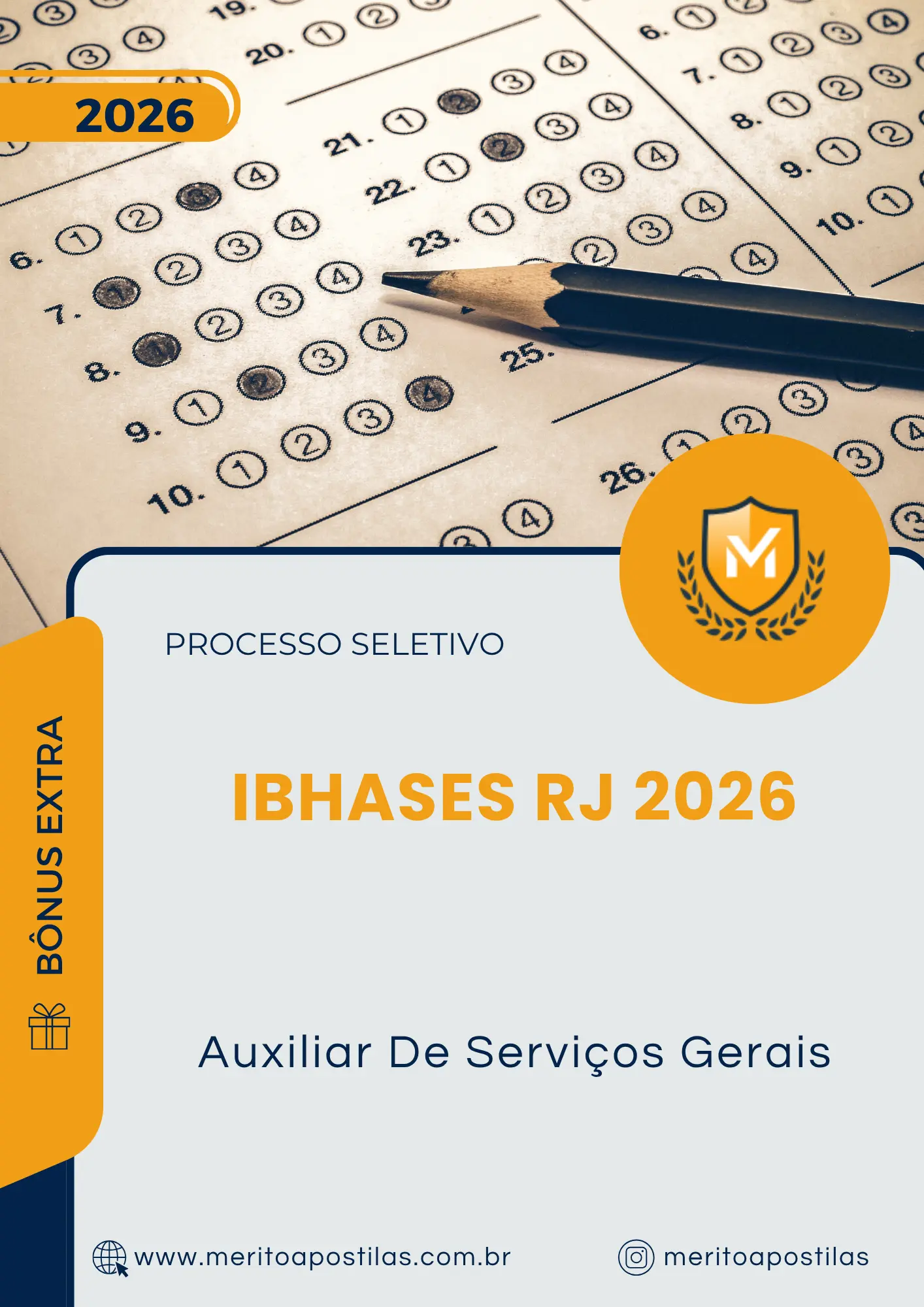 Apostila Auxiliar De Serviços Gerais Processo Seletivo IBHASES RJ 2026