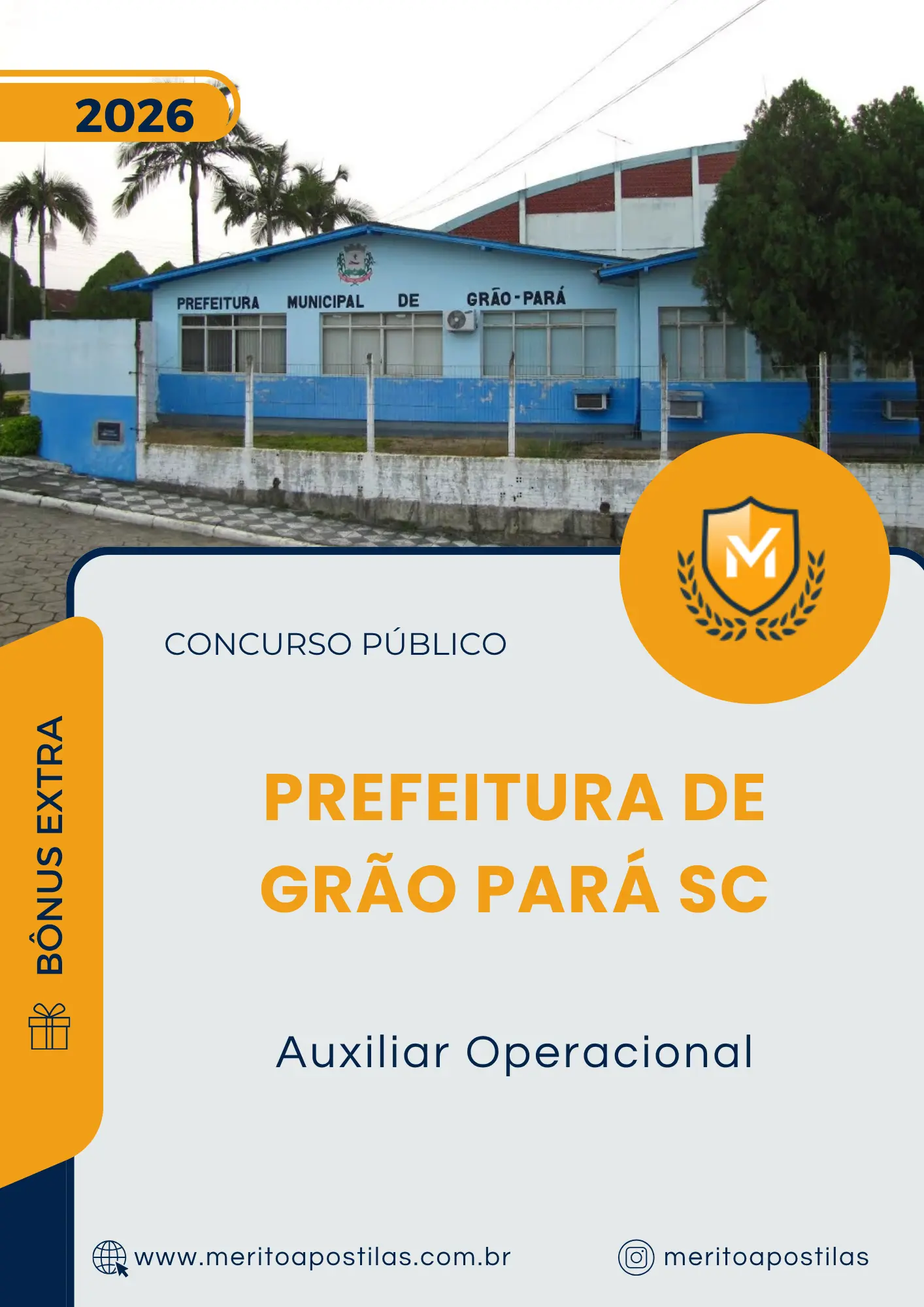 Apostila Auxiliar Operacional Prefeitura de Grão Pará SC 2026