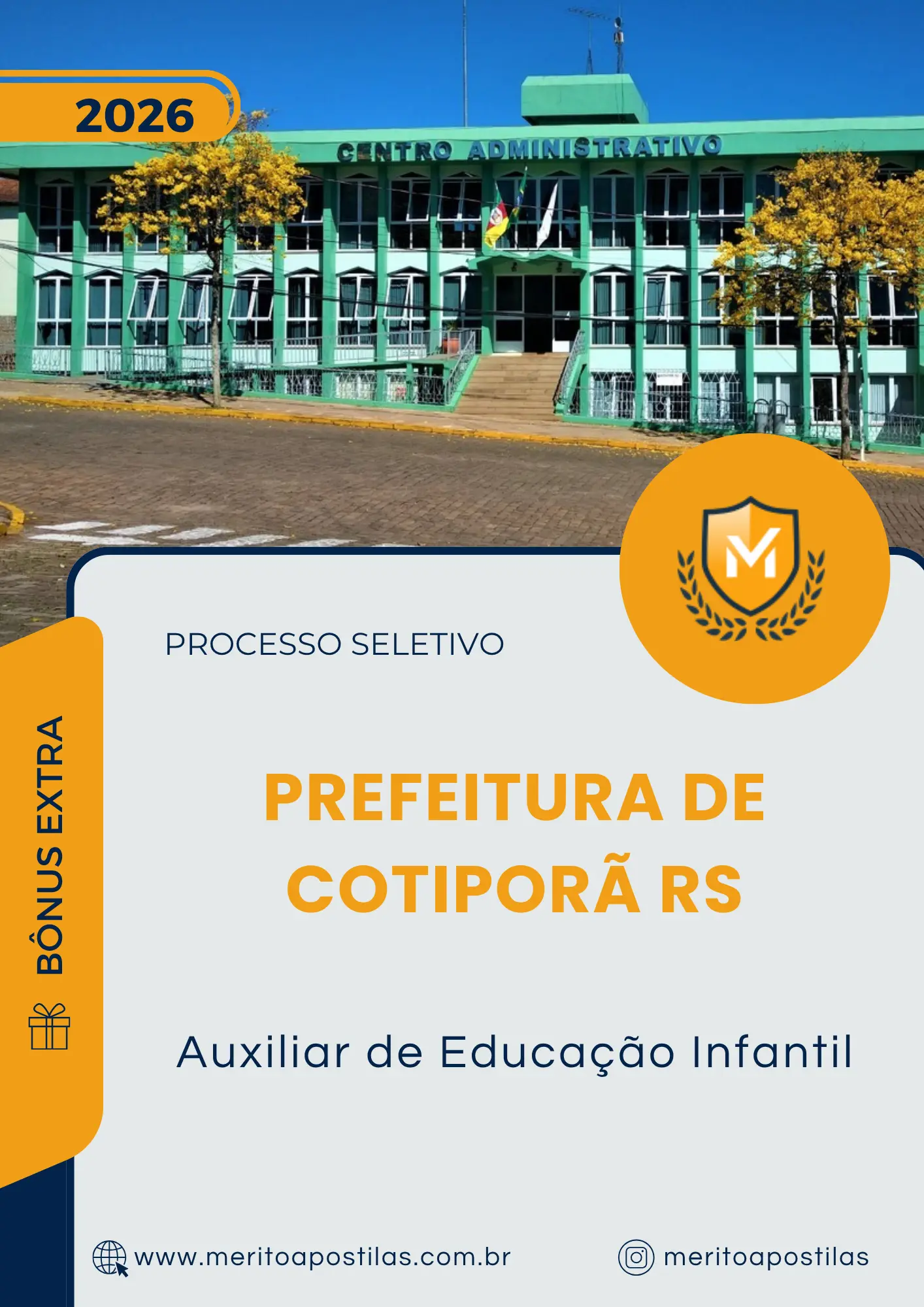 Apostila Auxiliar de Educação Infantil Prefeitura de Cotiporã RS 2026