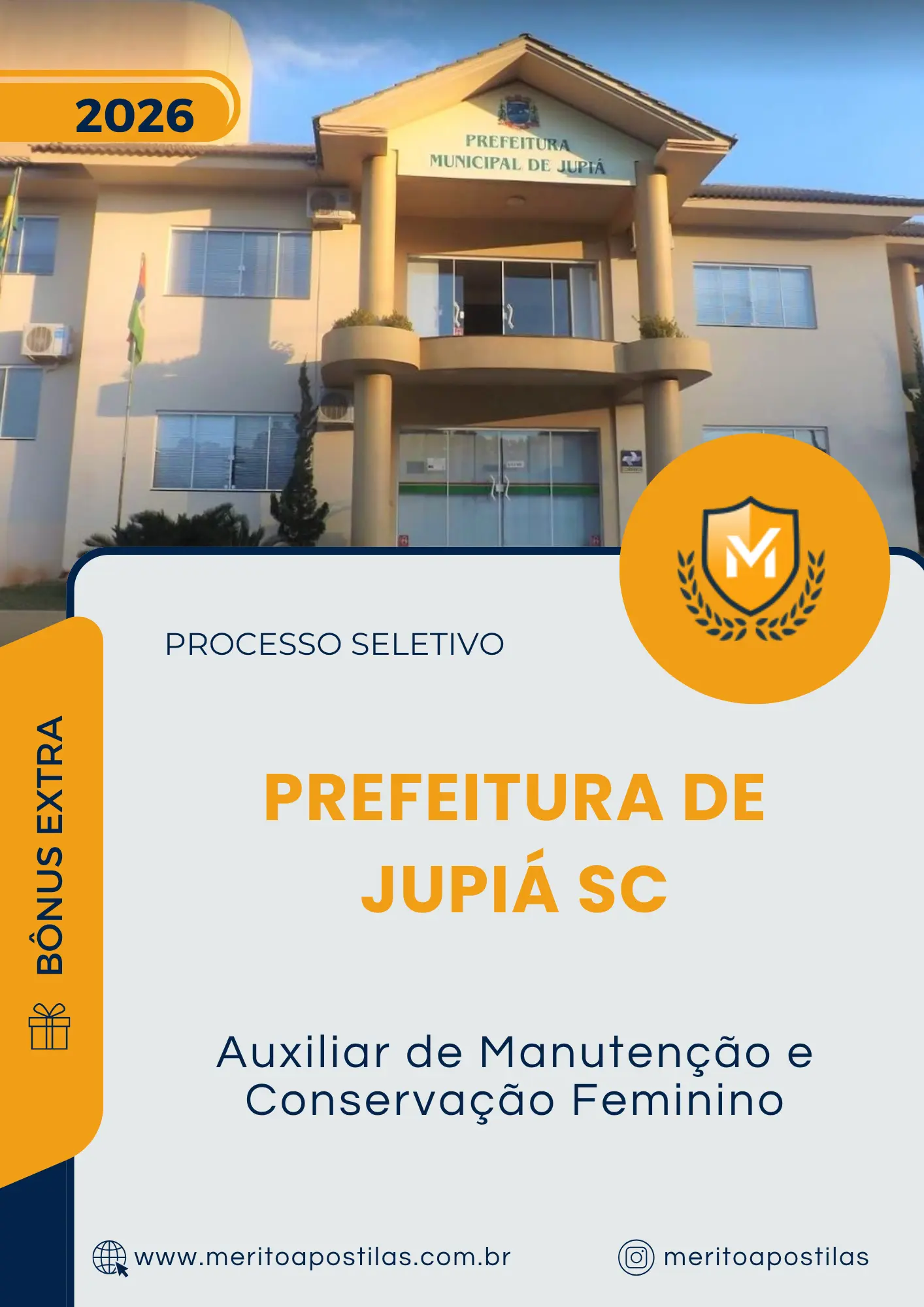Apostila Auxiliar de Manutenção e Conservação Feminino Prefeitura de Jupiá SC 2026