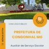 Apostila Auxiliar de Serviço Escolar Prefeitura de Congonhal MG 2026
