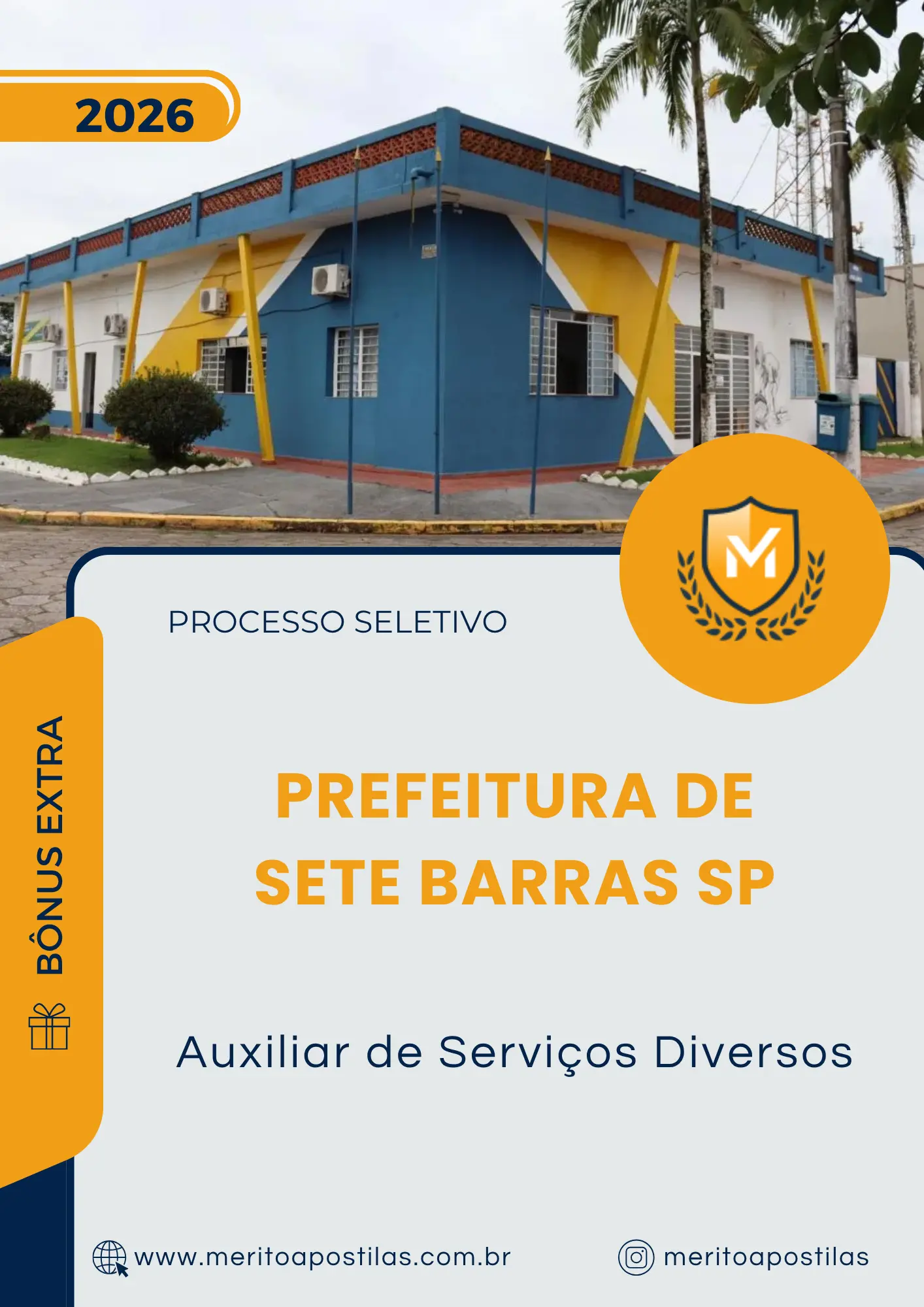 Apostila Auxiliar de Serviços Diversos Prefeitura de Sete Barras SP 2026