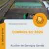 Apostila Auxiliar de Serviços Gerais Processo Seletivo CIDIRIOS SC 2026