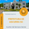 Apostila Auxiliar de Serviços Gerais Prefeitura de Ascurra SC 2026