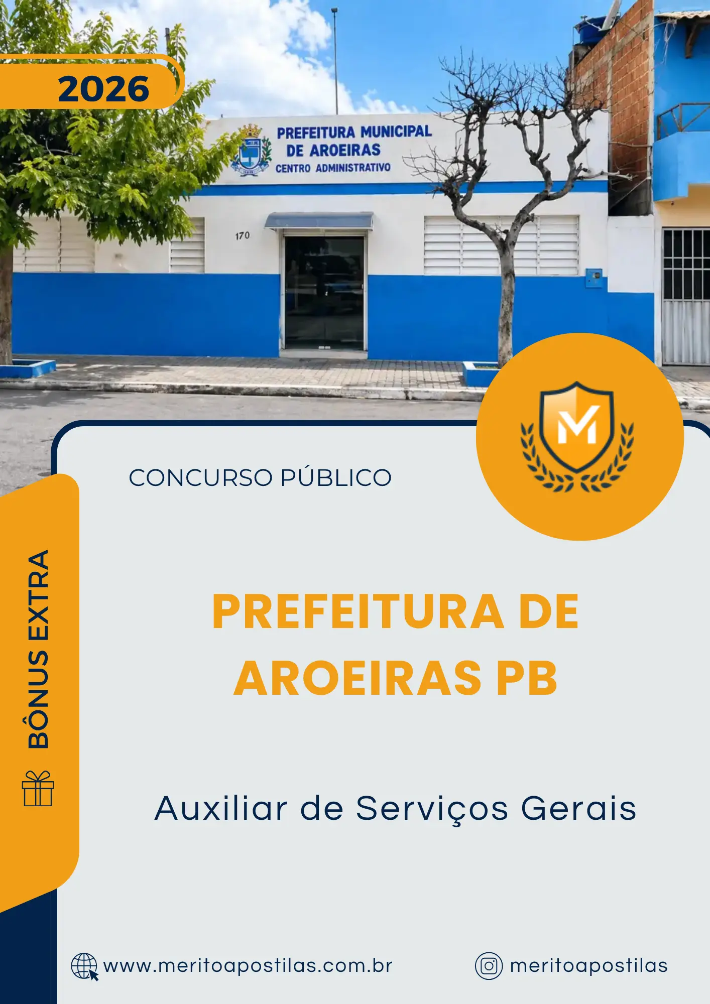 Apostila Auxiliar de Serviços Gerais Prefeitura de Aroeiras PB 2026