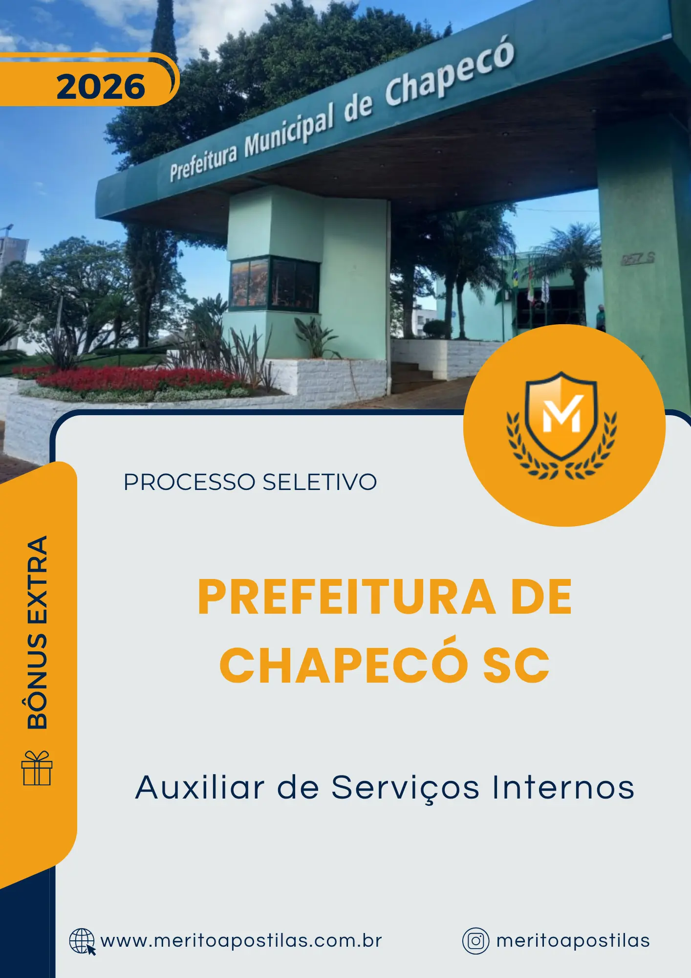Apostila Auxiliar de Serviços Internos Prefeitura de Chapecó SC 2026
