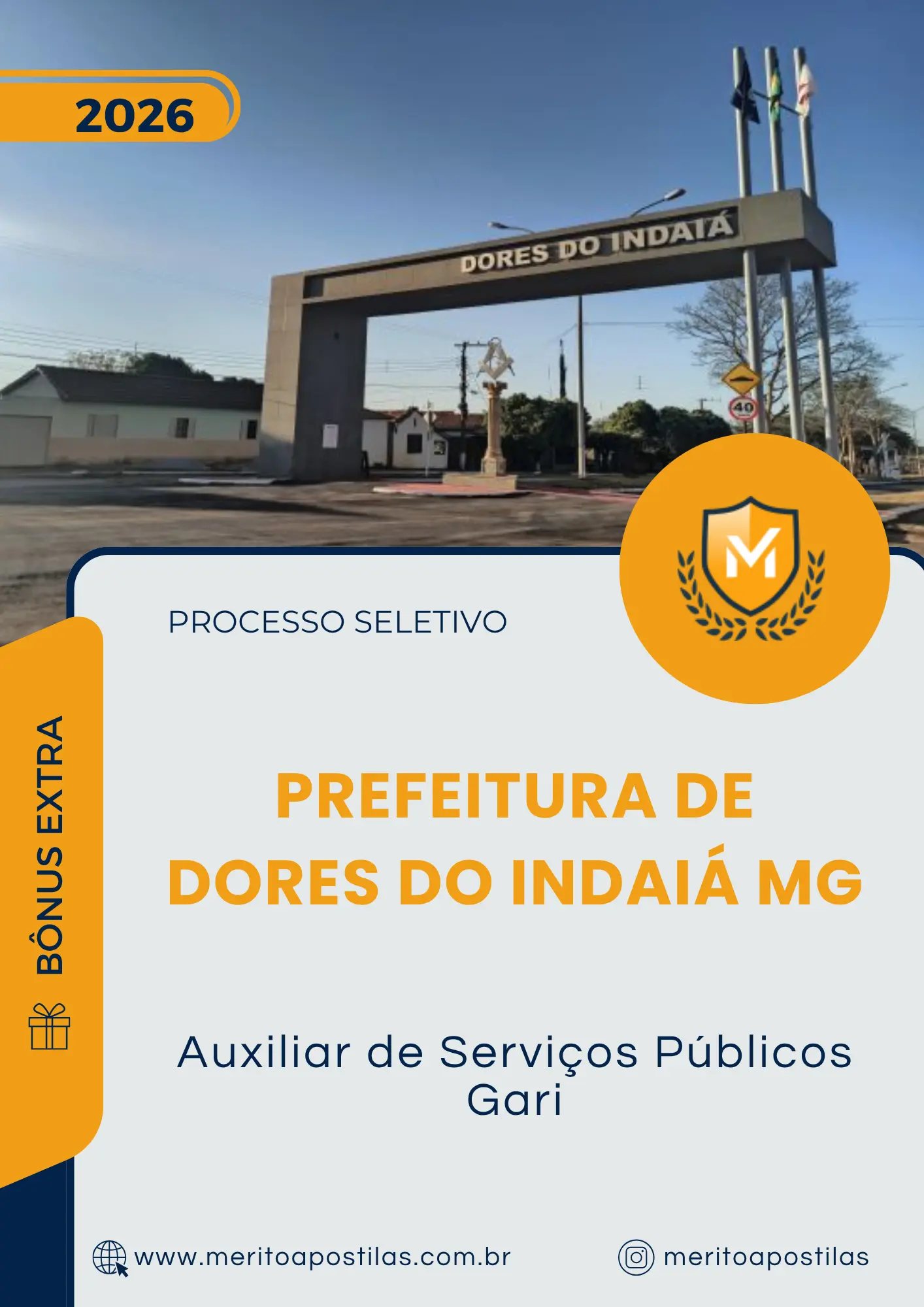 Apostila Auxiliar de Serviços Públicos Gari Prefeitura de Dores do Indaiá MG 2026