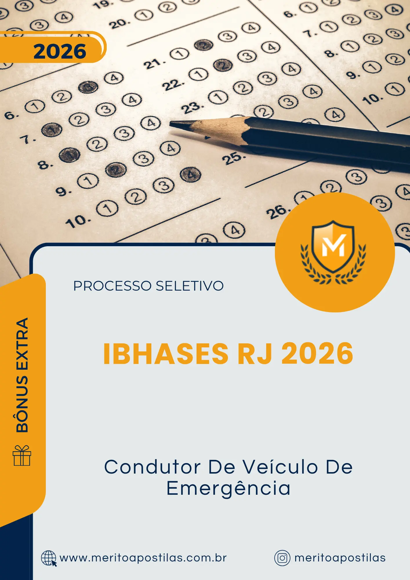 Apostila Condutor De Veículo De Emergência Processo Seletivo IBHASES RJ 2026