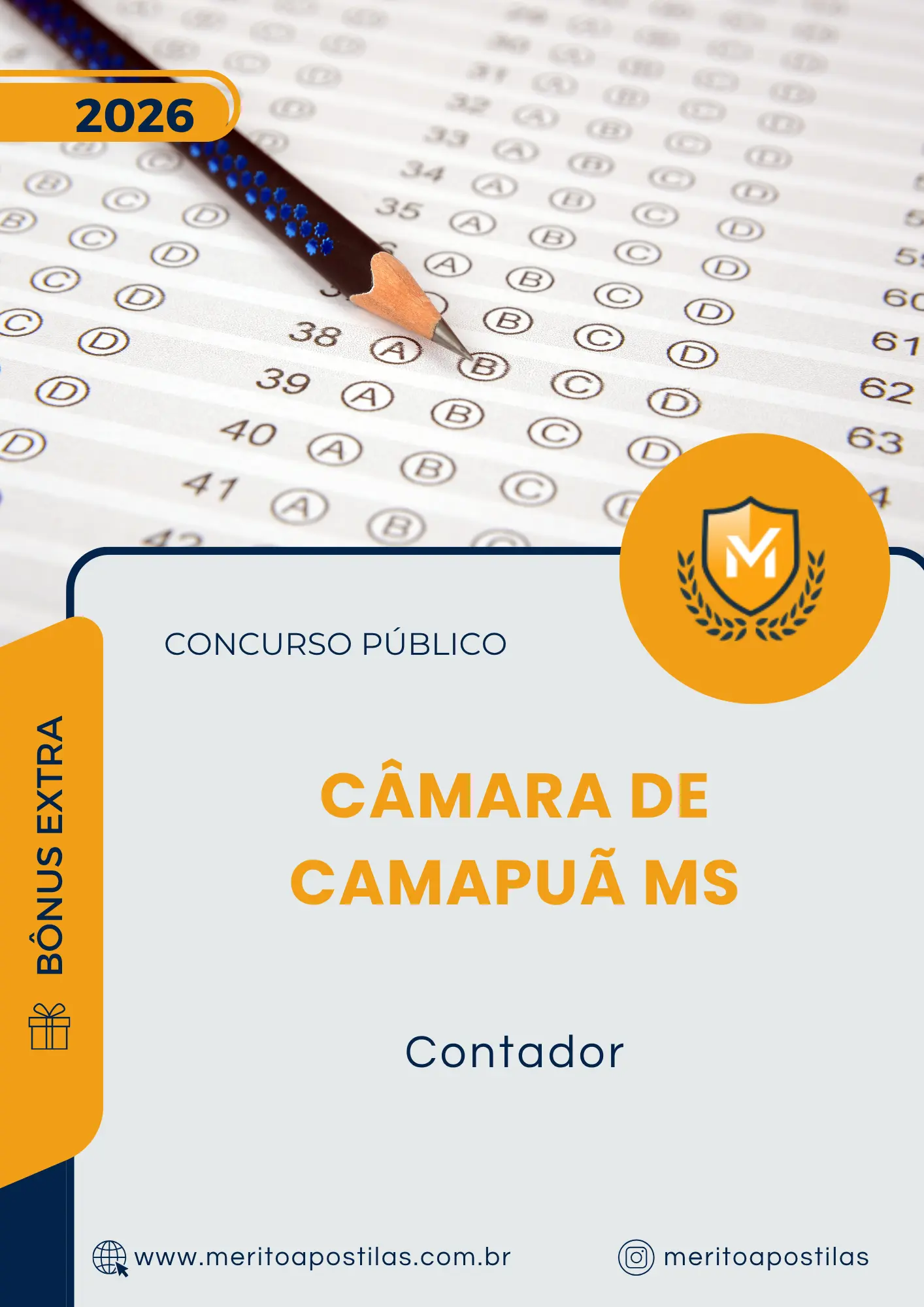 Apostila Contador Câmara de Camapuã MS 2026