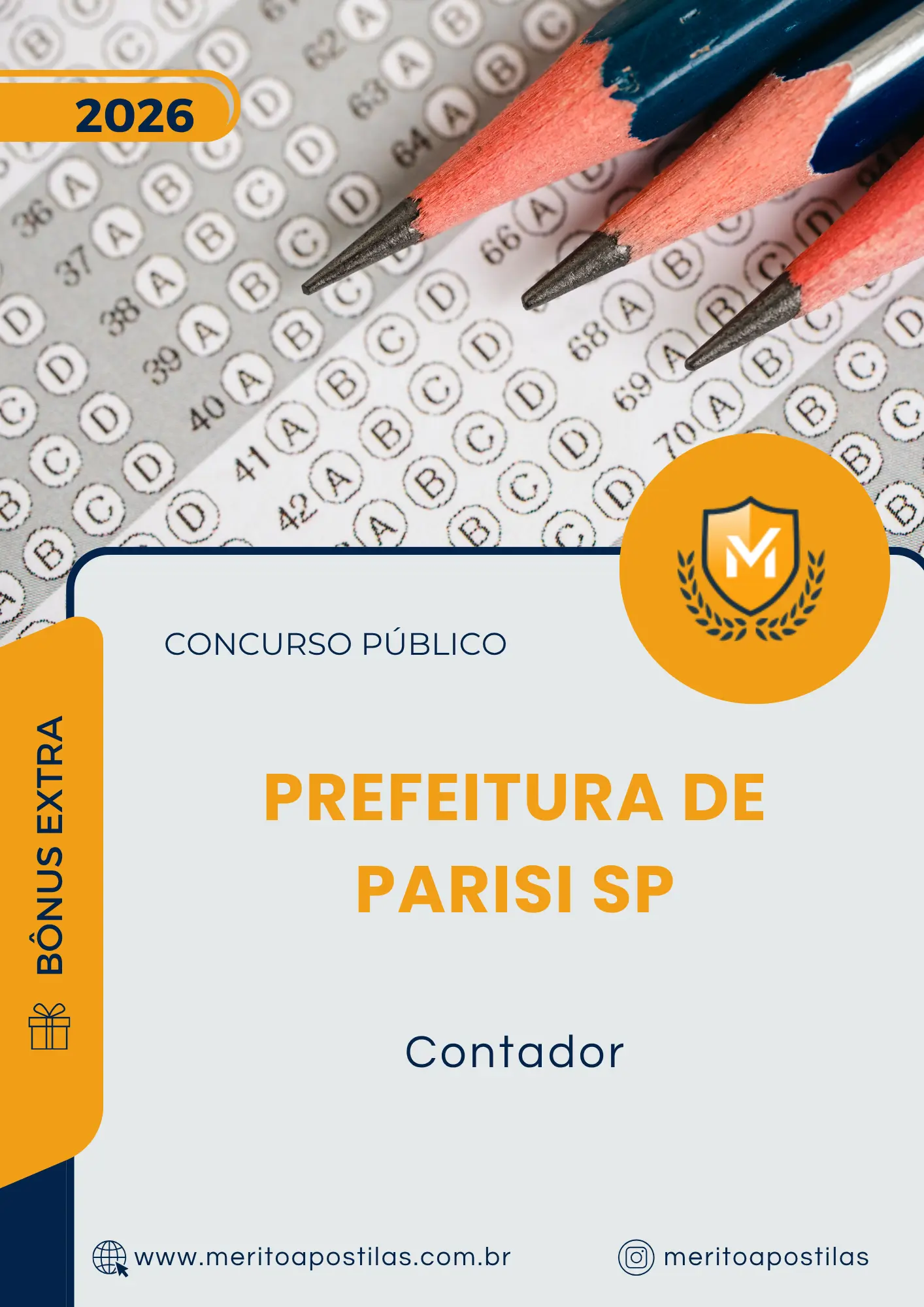 Apostila Contador Prefeitura de Parisi SP 2026