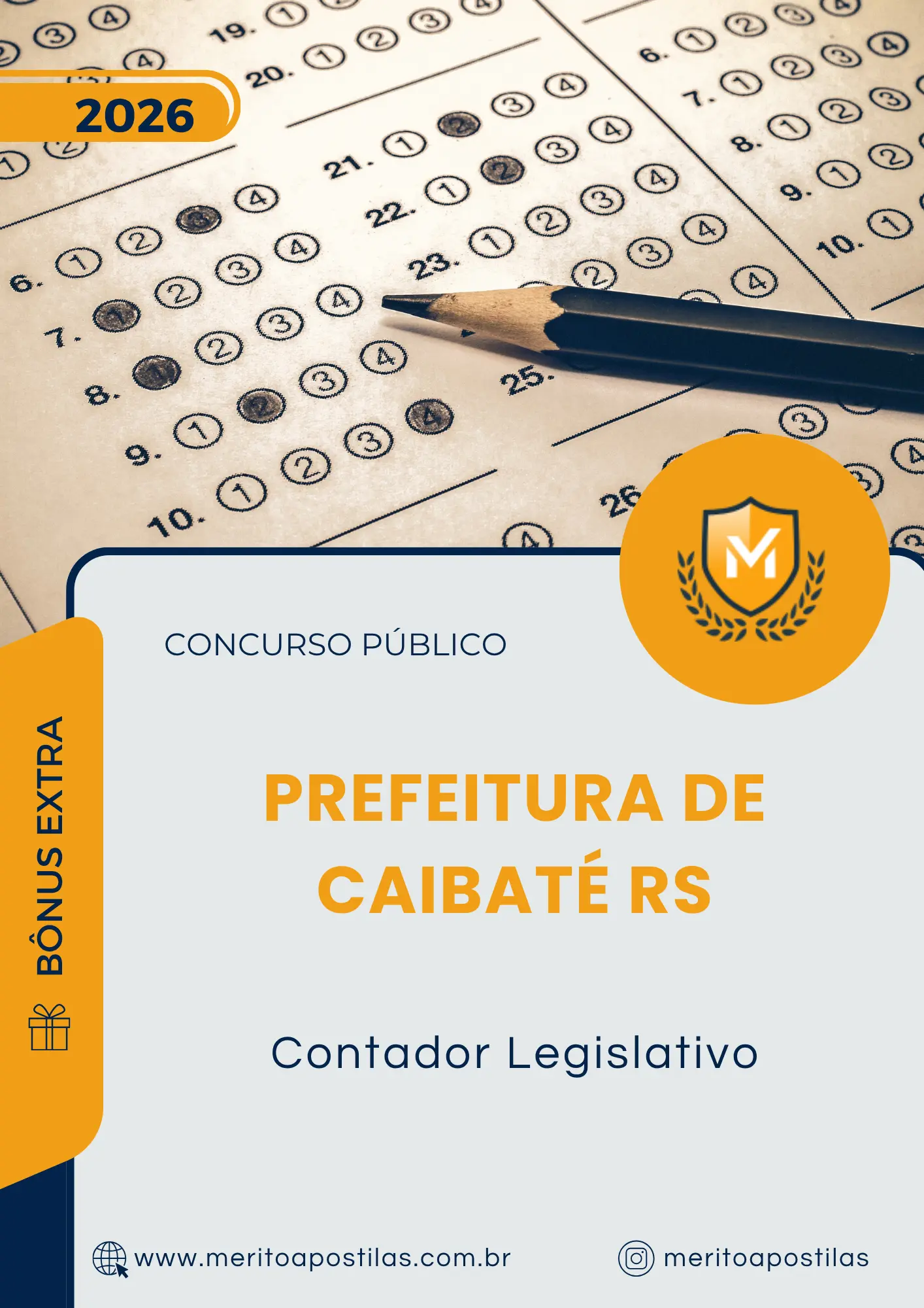 Apostila Contador Legislativo Prefeitura de Caibaté RS 2026